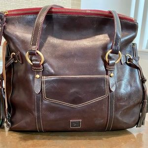 *SOLD* Dooney & Bourke Florentine Smith Brown Shoulder Bag